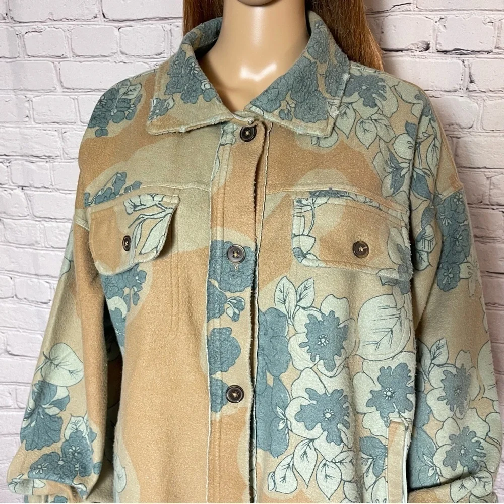 NWT New $178 Free People Printed Ruby Jacket Size S